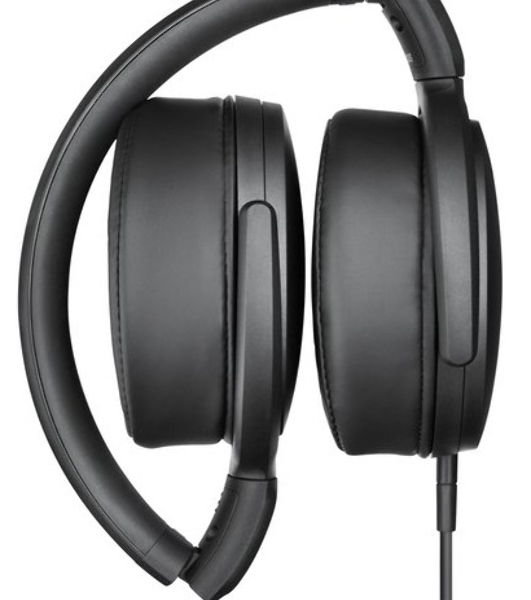 Наушники Sennheiser HD 400S накладные складные закрытые 18-20000Гц съемный кабель 1,4м, угловой jack 3.5мм, 120дБ, микрофон, черные, 508598