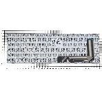 Клавиатура для ноутбука Lenovo IdeaPad 110-15ISK 110-17ACL черная с рамкой, фото 1