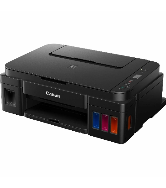 МФУ струйное Canon PIXMA G3410 (2315C009), A4, цветное, печ. 8.8 стр/мин (ч/б) 5 стр/мин (цвет), скан. до 19 стр/мин., 4800x1200 dpi (принтер) 1200х600 dpi (сканер), USB, Wi-Fi