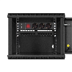Шкаф телекоммуникационный 10' настенный 6U ExeGate EC-WM-6U.280.G.BLACK (10', 6U, 350x280x287мм (ШхГхВ), передняя дверь закаленное стекло, пыле- и влагозащита IP23, черный RAL 9004), фото12