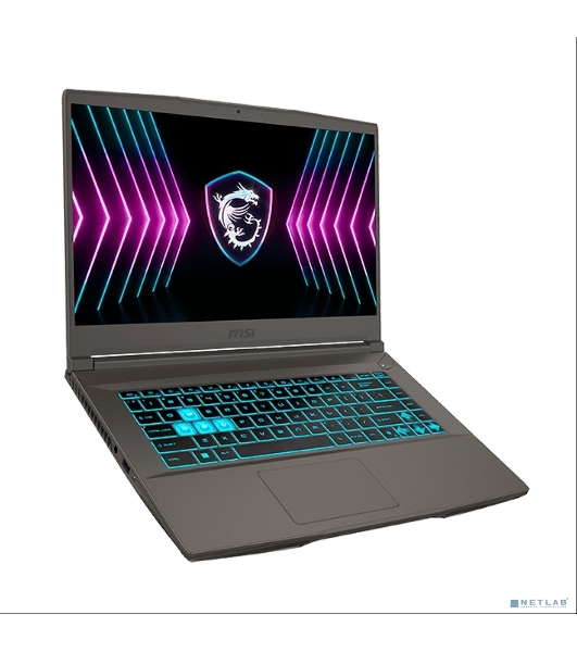Ноутбук MSI Thin 15 B2RVE-3451XRU 15.6' IPS/FHD Intel Core 7 240H/16Gb/SSD512Gb/NVIDIA RTX4050 6Gb/NoOS/серый/1.86kg