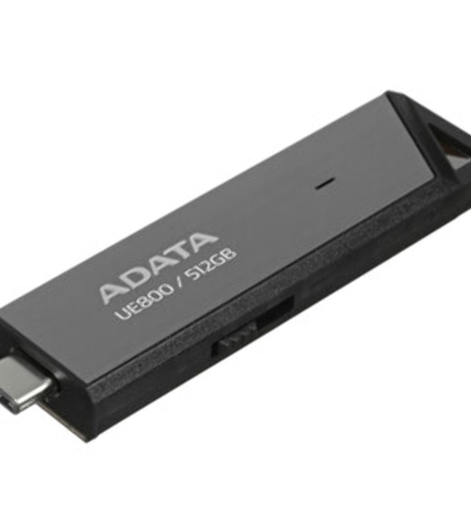 Флешка USB ADATA UE800 (AELI-UE800-512G-CSG), 512Gb, Type-C USB 3.2, R/W 1000/1000, серебристый