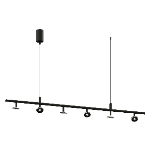 Корпус светильника C9006/6 SBK черный песок 1200*60*1200mm MR16 GU5.3/6