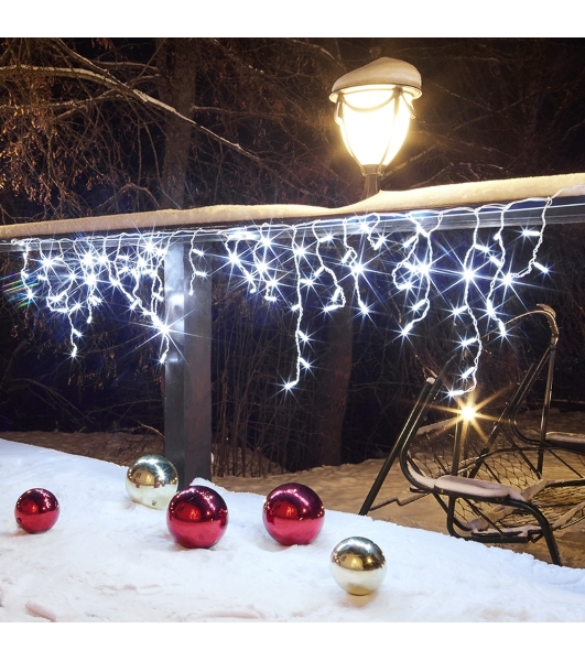 Гирлянда Neon-night Айсикл 'ПЛЕЙ ЛАЙТ' 0.6х2.4м 88 LED 5.5Вт 230В IP44 бел.; бел. провод
