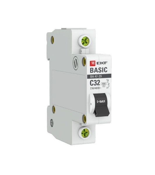 Выключатель автоматический EKF mcb4729-1-32C 1P 32А (C) 4,5кА ВА 47-29 EKF Basic