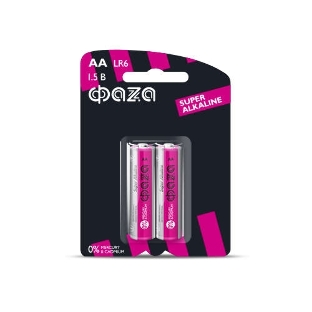 Элемент питания алкалиновый LR 6 Super Alkaline BL-2 (уп.2шт) ФАZА 4897062858443, 1.5 В
