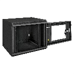Шкаф телекоммуникационный 10' настенный 6U ExeGate EC-WM-6U.280.G.BLACK (10', 6U, 350x280x287мм (ШхГхВ), передняя дверь закаленное стекло, пыле- и влагозащита IP23, черный RAL 9004), фото11