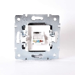 Механизм розетки компьютерн. 1-м СП KARINA RJ45 черный бархат LEZARD 707-4288-139, фото2