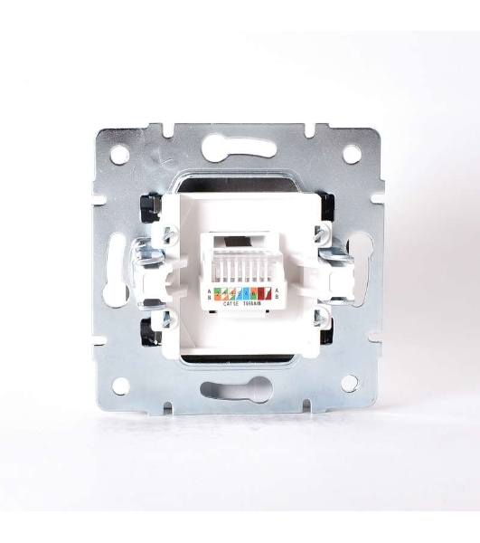 Механизм розетки компьютерн. 1-м СП KARINA RJ45 черный бархат LEZARD 707-4288-139