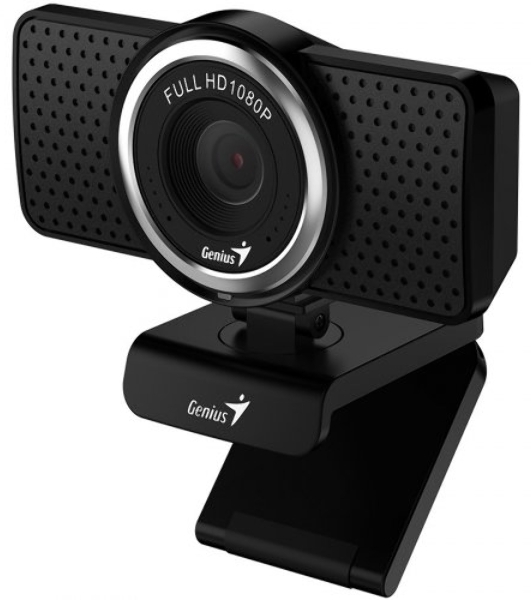 Веб-камера Genius eCam 8000 1920x1080, 30 кадр/с, USB Type-A, микрофон (шумоподавление), универсальное крепление