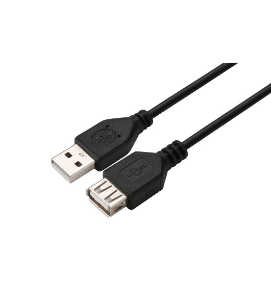 Кабель GoPower удлинитель USB2.0 (m)-USB (f) 1.5м ПВХ черный в пакете (1/200)