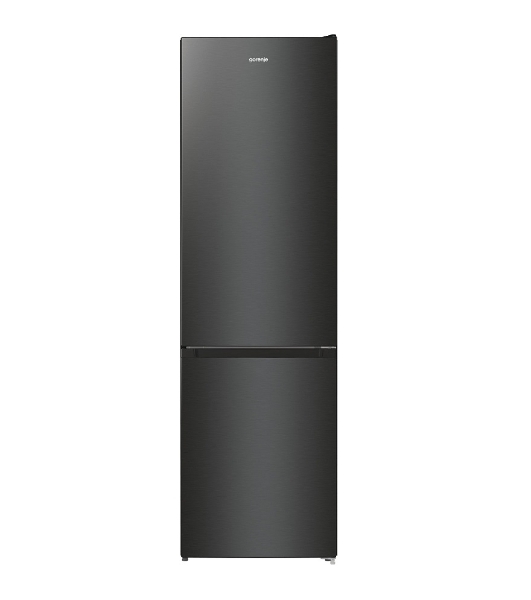 Холодильник Gorenje NRK6202EBXL4 черный матовый двухкамерный 235/96л морозилка снизу, No Frost