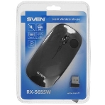 Мышь беспроводная SVEN RX-565SW темно-серый, 1600 dpi, радиоканал, USB, кнопки - 4, фото18