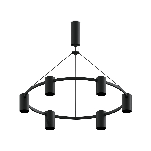Корпус светильника C9022/6 SBK черный песок D695*1000mm MR16 GU5.3/6