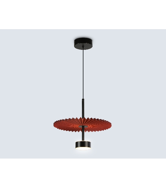 Светильник Ambrella light LH72613 BK/RD черный/красный 6W 3000K D300*260-1770