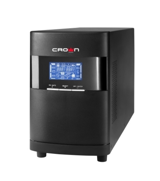 Источник бесперебойного питания Crown CMUOA-350-1K EURO/1000 ВА/900 Вт/2xCEE 7/3 (Schuko) (евророзетка)