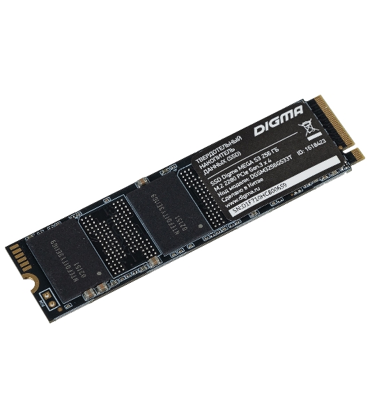 Накопитель SSD Digma Mega S3 DGSM3256GS33T, 256Gb, PCIe 3.0 x4, M.2 2280, NVMe, R/W 2040/1270