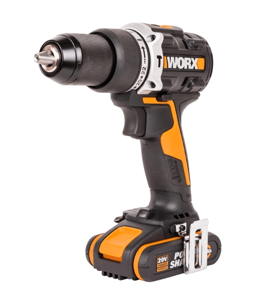 Дрель-шуруповерт Worx WX352, 20 В, 0 Ач, 60 Нм, бесщеточный, ударный