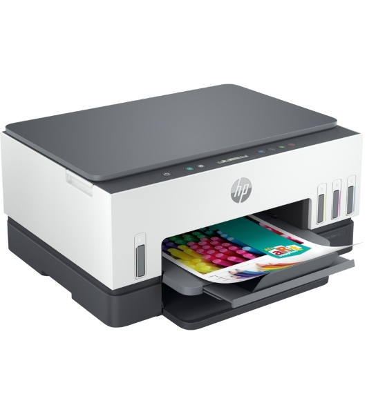 МФУ струйное HP Smart Tank 670, A4, цветной, печ. до 12 стр/мин., 4800x1200 dpi (печ.), 1200x1200 dpi (скан.), Bluetooth, USB Type-A, Wi-Fi