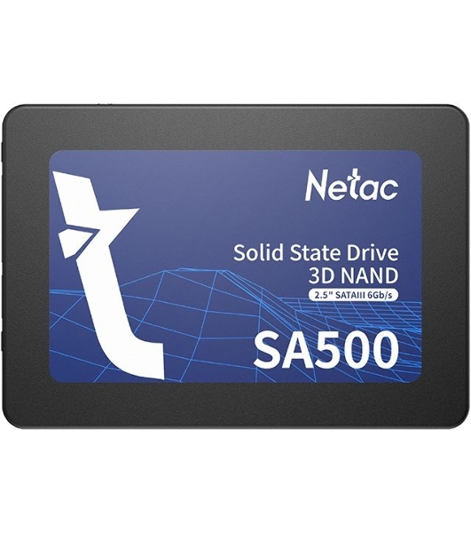 Накопитель SSD Netac SA500, 1Tb, SATA III, 2.5', R/W 530/475