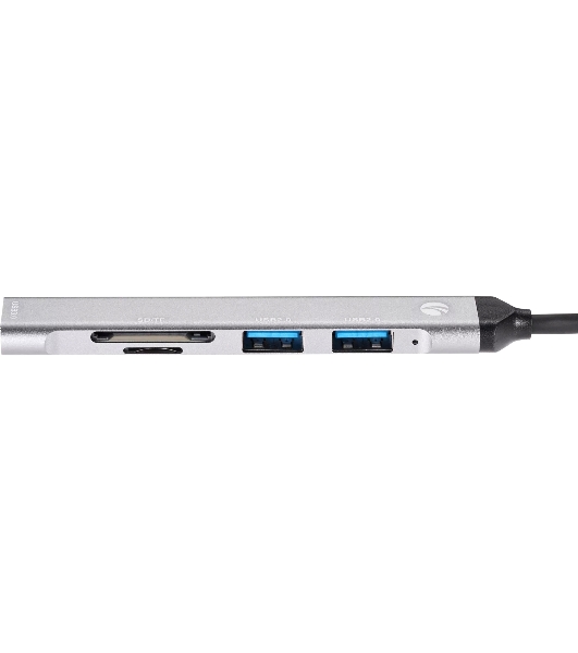 USB-концентратор VCOM DH297, USB 3.0/USB Type-C, USB/SD/TF, USB