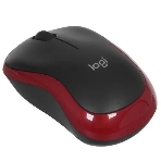 Мышь беспроводная Logitech M185, красный, 1000 dpi, радиоканал, USB, кнопки - 3, фото22
