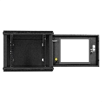 Шкаф телекоммуникационный 10' настенный 6U ExeGate EC-WM-6U.280.G.BLACK (10', 6U, 350x280x287мм (ШхГхВ), передняя дверь закаленное стекло, пыле- и влагозащита IP23, черный RAL 9004), фото9