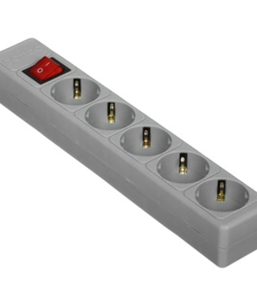 Сетевой фильтр Perfeo 'POWER+',PF_A4669 (5,0 м, 3 розетки, серый (PF-PP-3/5,0-G))