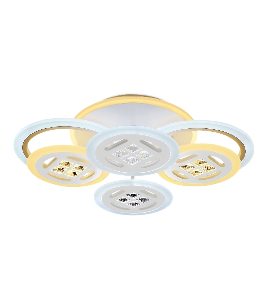Светильник Ambrella light FA2951/6 WH белый 4200K/3000K+6400K/6400K+3000K 125W 550*405*150 (ПДУ ИК)
