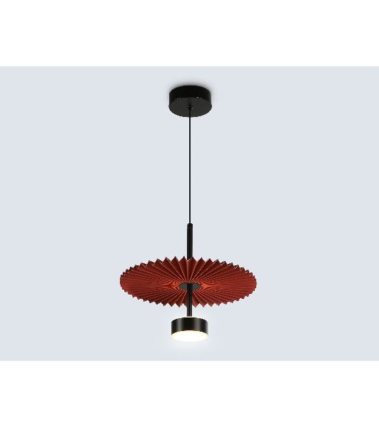 Светильник Ambrella light LH72613 BK/RD черный/красный 6W 3000K D300*260-1770