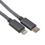 Кабель Rexant Type-C - Lightning PD/1м/nylon/gray, фото2