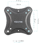 Кронштейн для телевизора Kromax CORBEL-5 черный 15'-42' макс.25кг настенный поворот и наклон, фото8