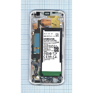 Дисплей для Samsung Galaxy S7 Edge SM-G935FD белый с рамкой и аккумулятором