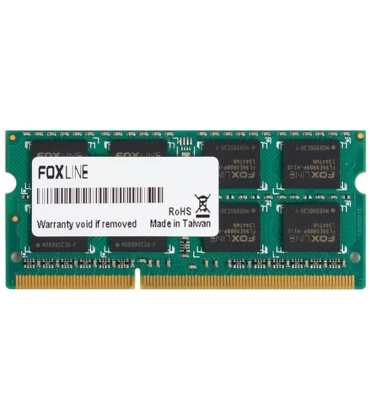 Оперативная память Foxline, DDR4, 8Gb (1x8 Gb), 3200 MHz, CL22, SO-DIMM (совместимо только с процом Intel)