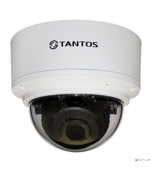 Уличная 2 мегапиксельная купольная антивандальная IP-камера Tantos TSi-Ve25VPA 2.8-12 мм
