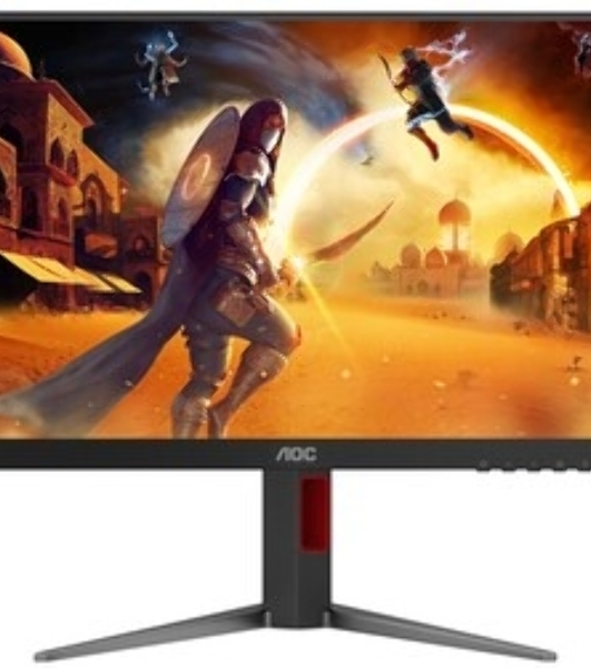 Монитор 23.8' AOC 24G4HA IPS 1920x1080, 200 Гц, 0.5 мс, 16:9, 300 кд/м², 2xHDMI 2.0, DP 1.4, 3.5 Jack, динамики (2x2 Вт), HDR10, G-Sync, черный