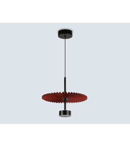 Светильник Ambrella light LH72613 BK/RD черный/красный 6W 3000K D300*260-1770