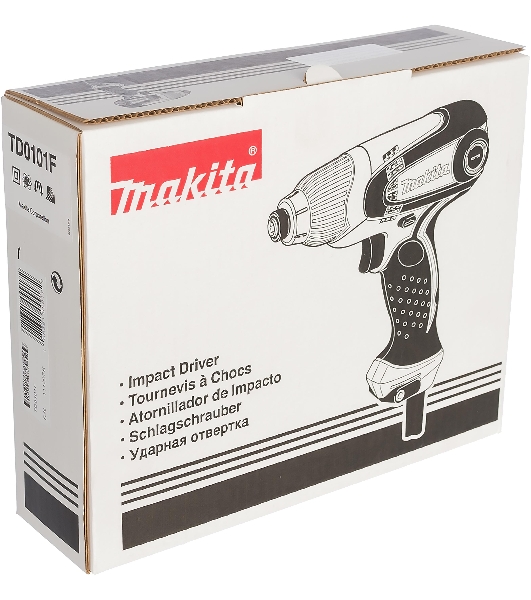 Дрель-шуруповерт Makita TD0101F, 230 Вт, 100 Нм, щеточный, ударный