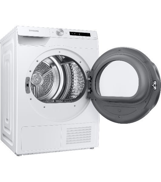 Сушильная машина Samsung DV90T5240AW/LP белый, 9 кг, сушка - тепловой насос, программ - 14, 60 x 85 x 65 см