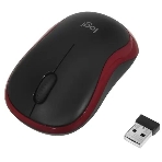 Мышь беспроводная Logitech M185, красный, 1000 dpi, радиоканал, USB, кнопки - 3, фото20
