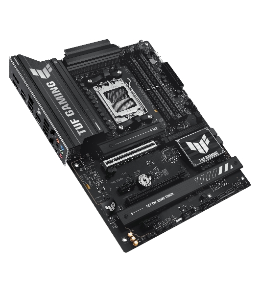 Материнская плата ASUS TUF GAMING B850-PLUS WIFI, Socket AM5, AMD B850, 4xDDR5, 4xSATA, 3xM.2, 1xPCIe 5.0 x16, 1xPCIe 4.0 x16, 2xPCIe 4.0 x1, 1xHDMI, 1xDP, 1x 2.5Gb LAN, Wi-Fi 7, 3xUSB-A 10Gbps, 4xUSB-A 5Gbps, 1xUSB-C 20Gbps, 2xUSB-A 2.0, 5x3.5 мм, 7.1, ATX