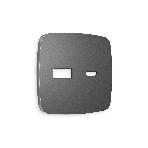 Лицевая панель OMEGA (Антрацит серый) для розетки 2USB тип A+C QUANT OP6610, фото3