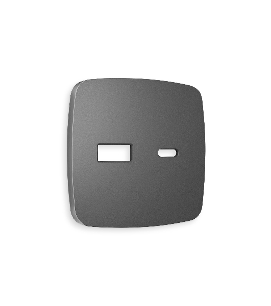 Лицевая панель OMEGA (Антрацит серый) для розетки 2USB тип A+C QUANT OP6610