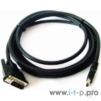 Кабель HDMI-DVI Cablexpert CC-HDMI-DVI-10, 19M/19M, single link, медь, позол.разъемы, экран, 3.0м, черный, пакет, фото2