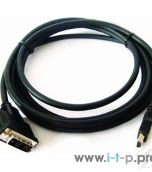 Кабель HDMI-DVI Cablexpert CC-HDMI-DVI-10, 19M/19M, single link, медь, позол.разъемы, экран, 3.0м, черный, пакет