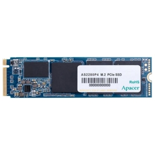 Накопитель SSD Apacer AS2280P4, 512Gb, M.2 2280, PCIe 3.0 x4, NVMe, R/W 2100/1500