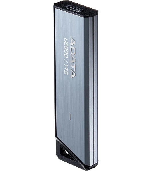 Флешка USB ADATA Elite UE800 (AELI-UE800-1T-CSG), 1Tb, Type-C USB 3.2, R/W 1000/1000, серебристый