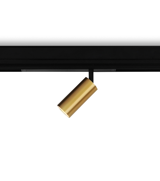 Управляемый светодиодный светильник для шинопровода Magnetic Ambrella light GL1213 GD золото IP20 12W 3000K-6400K 220V 36° D45*100 (Без ПДУ)