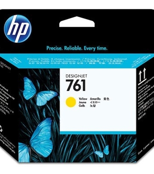 Картридж струйный HP 761 CH645A желтый печатающая головка для HP DJ T7100