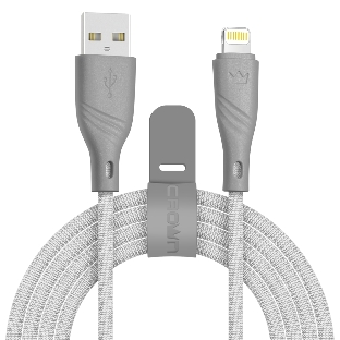 Кабель Crown USB - Lightning CMCU-3043L grey